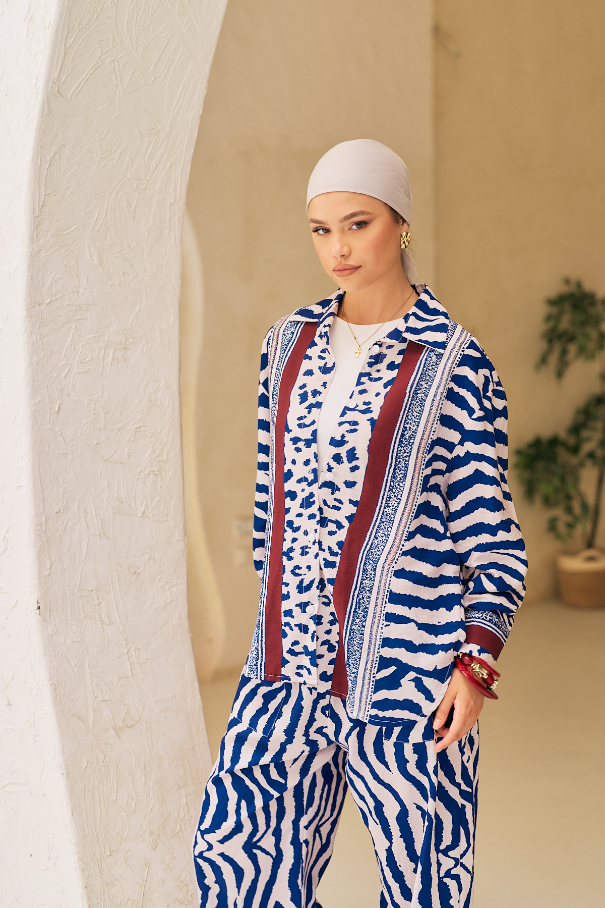 1Q1A9683.jpg Statement Print Blouse - Image 1